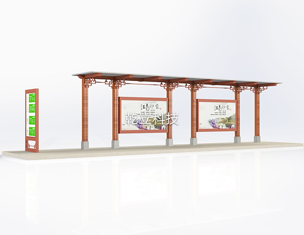 乾立- 福建武夷山候车亭和景观小品第一批发货